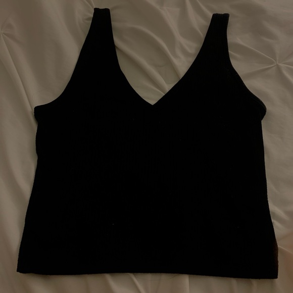 Tank Top V Cut Neckline from Abound, Black, Women’s size XXS - Picture 2 of 3
